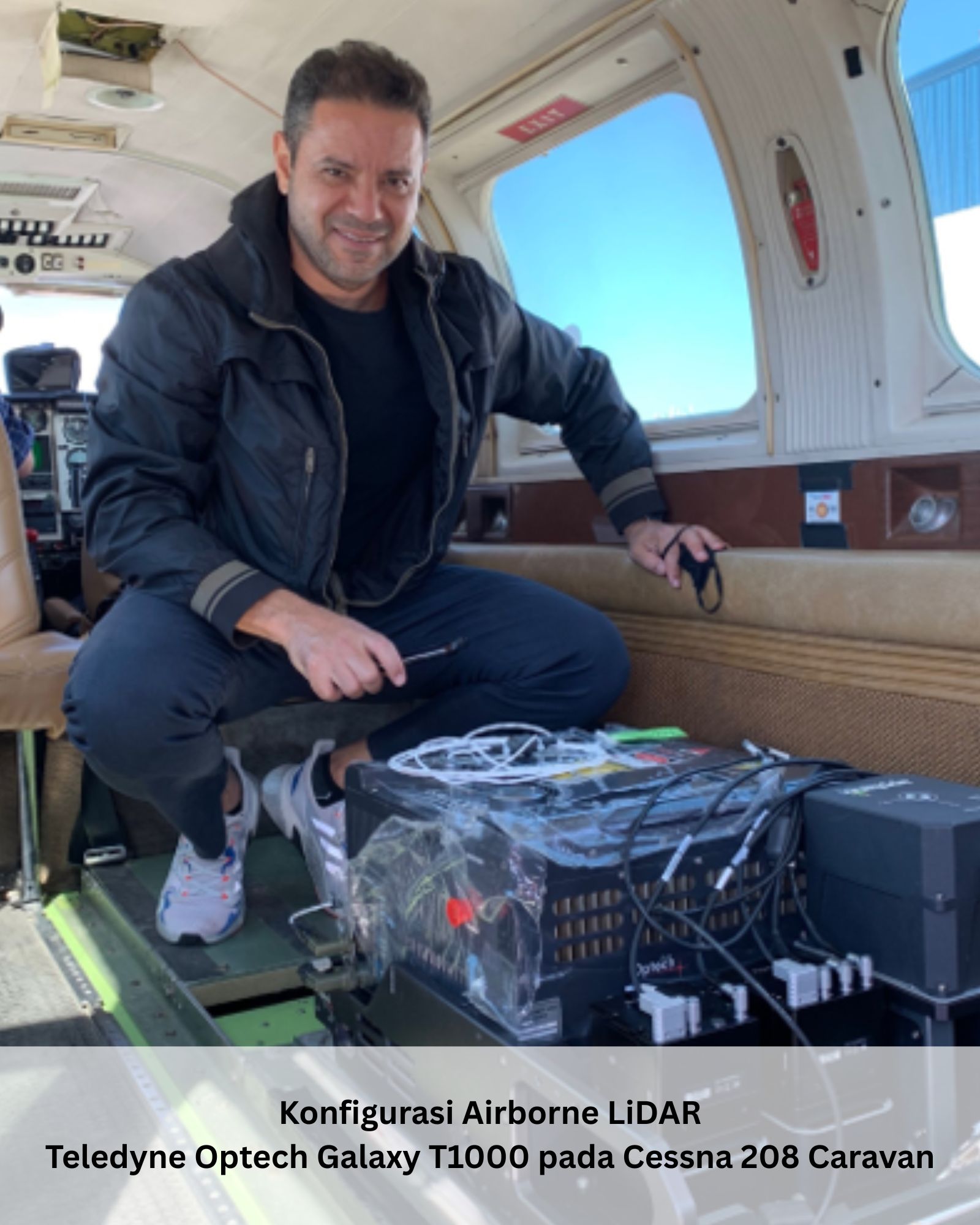 Konfigurasi Airborne LiDAR Teledyne Optech Galaxy T1000 pada Cessna 208 Caravan